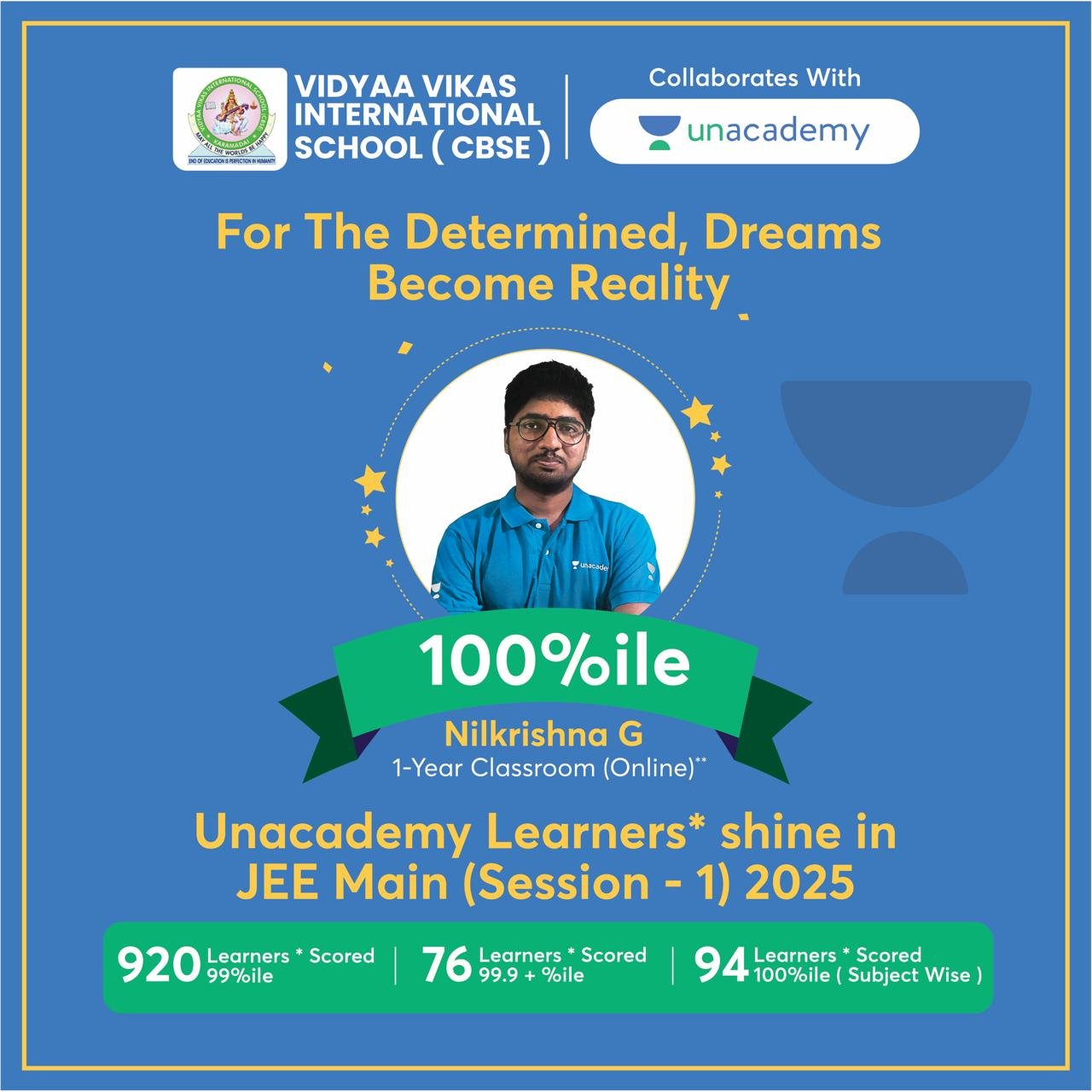 JEE topper Priya Dharshini